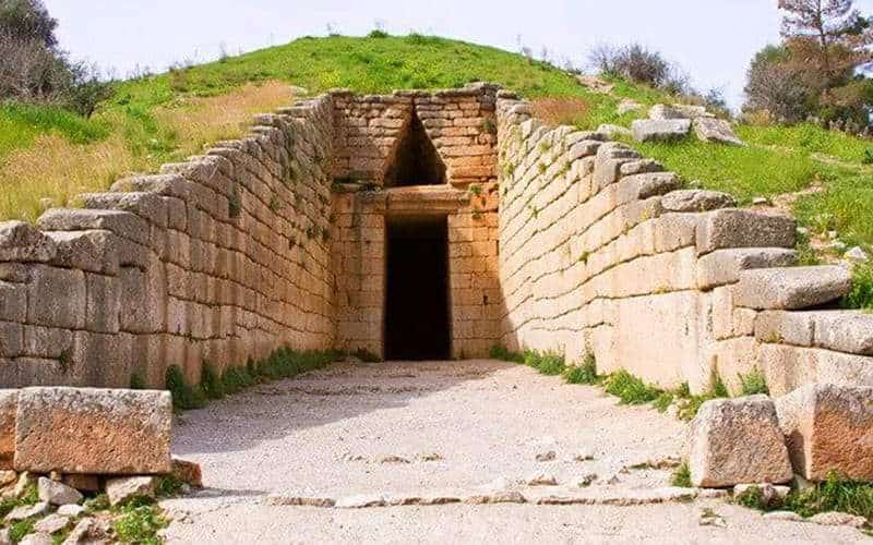 The entrance to the Treasury of Atreus, Mycenae, via Elixir of Knowledge