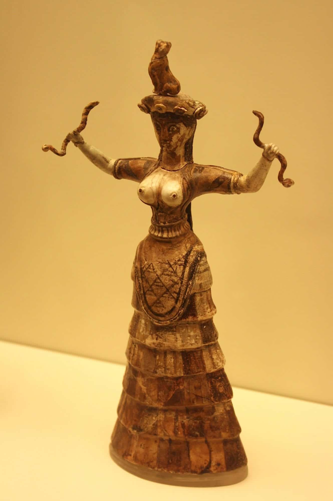 Minoan Snake Goddess Figurine, Knossos, Mark Cartwright, 2012