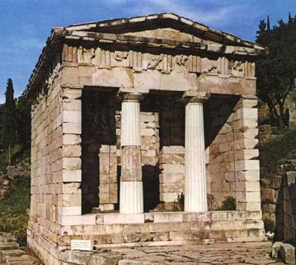 The Athenian Treasury at Delphi, courtesy The Beazley Archives