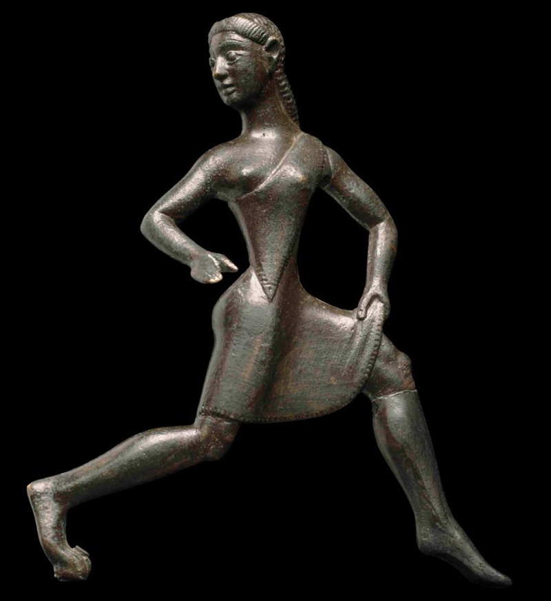 Bronze statue of a Spartan woman, via The Idle Woman