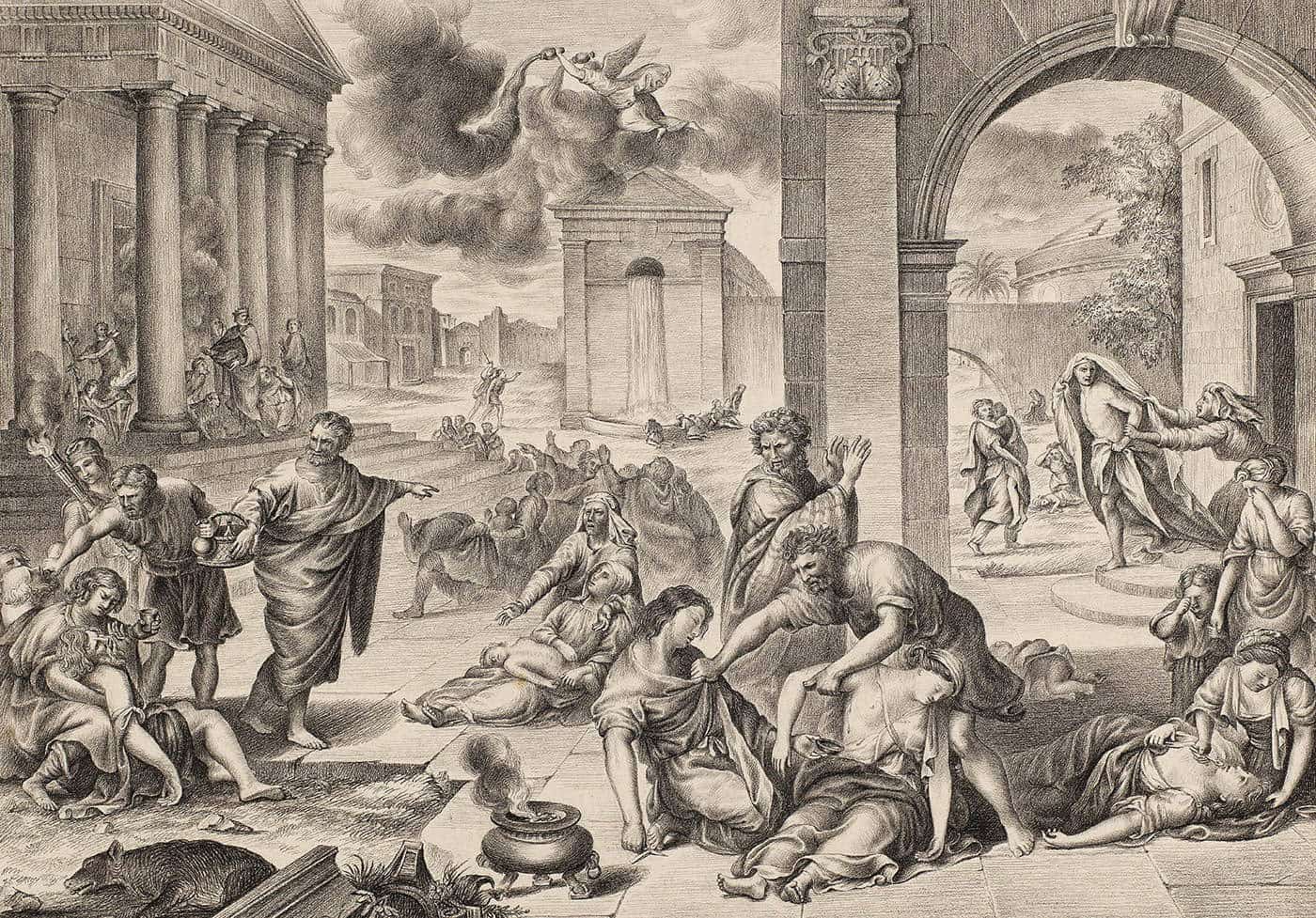 mignard plague israelites