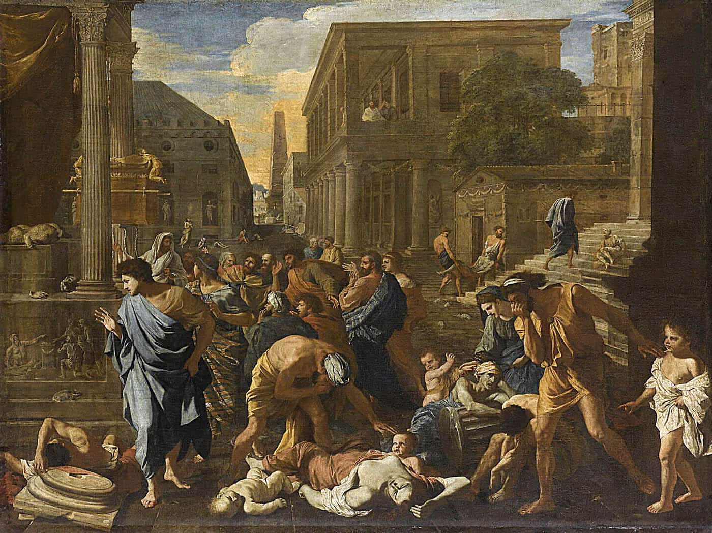 poussin plague ashdod painting