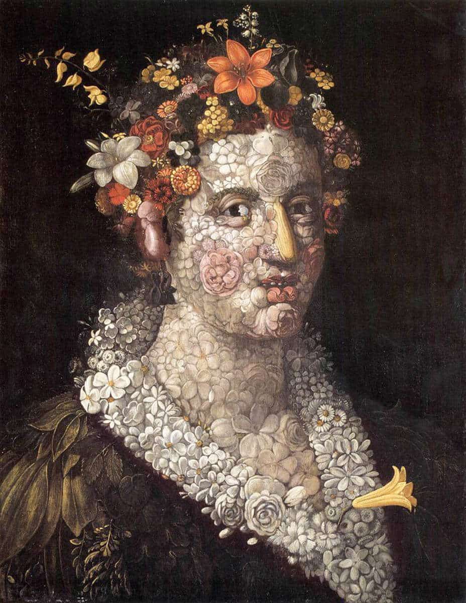 giuseppe arcimboldo flora painting