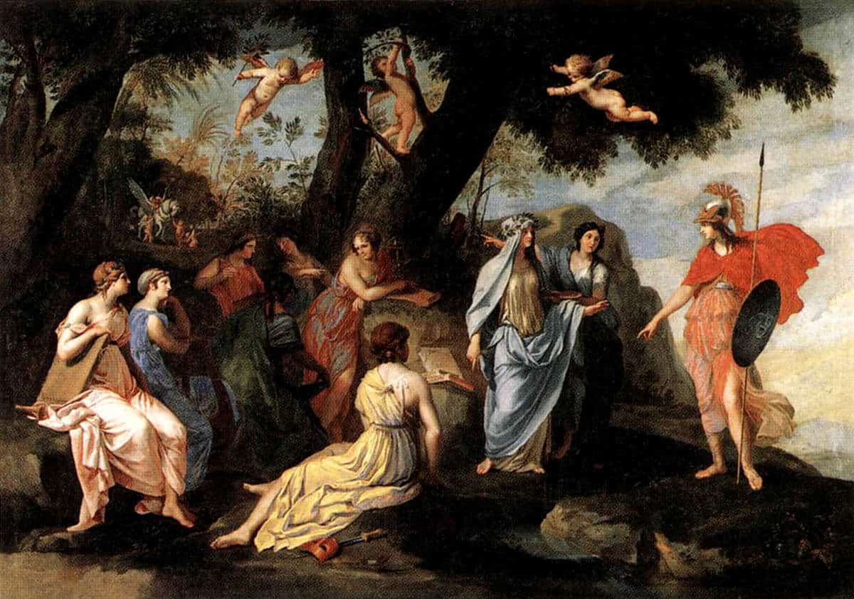 jacques stella minerva the muses