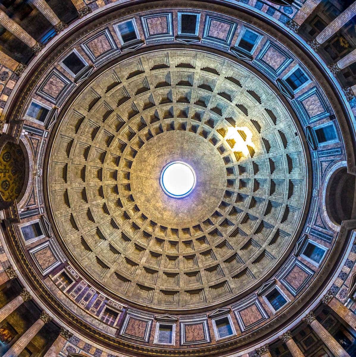 pantheon domed ceiling