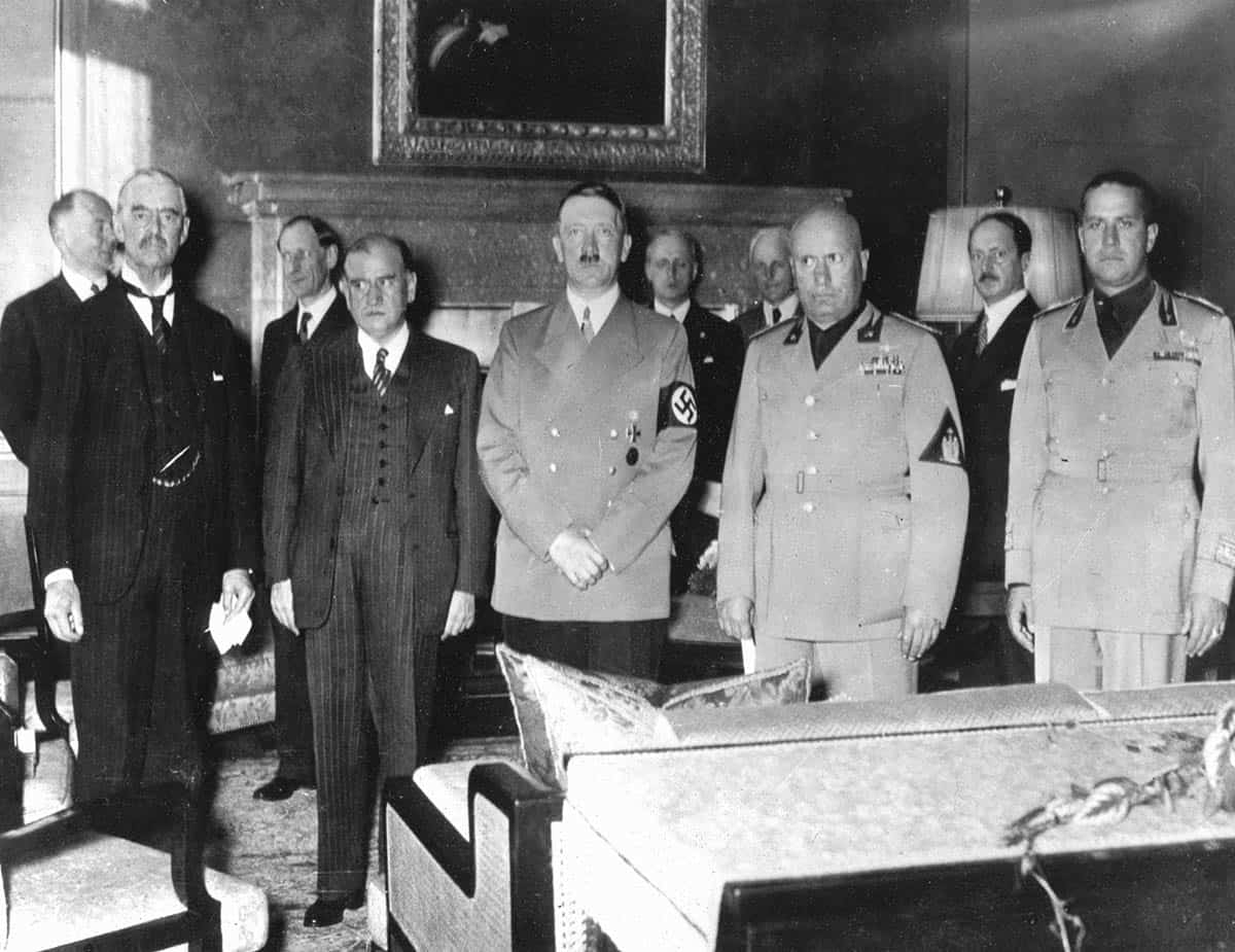 european leaders munich agreement 1938