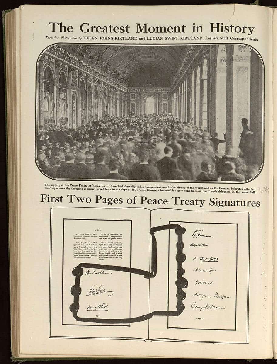 treaty versailles signatures