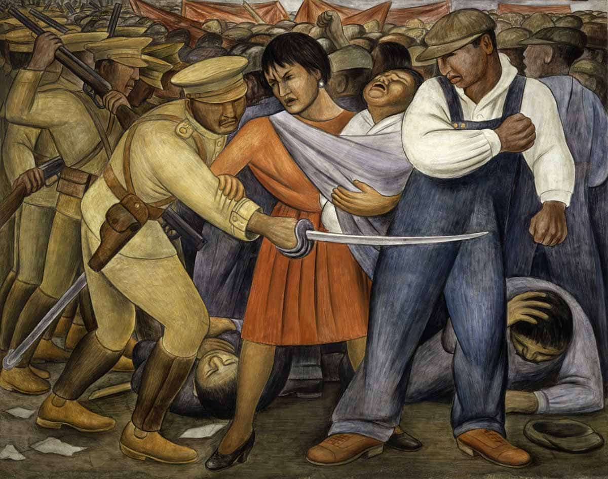 diego rivera mural uprising