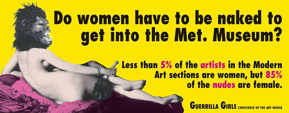 guerrilla girls billboard feminist art