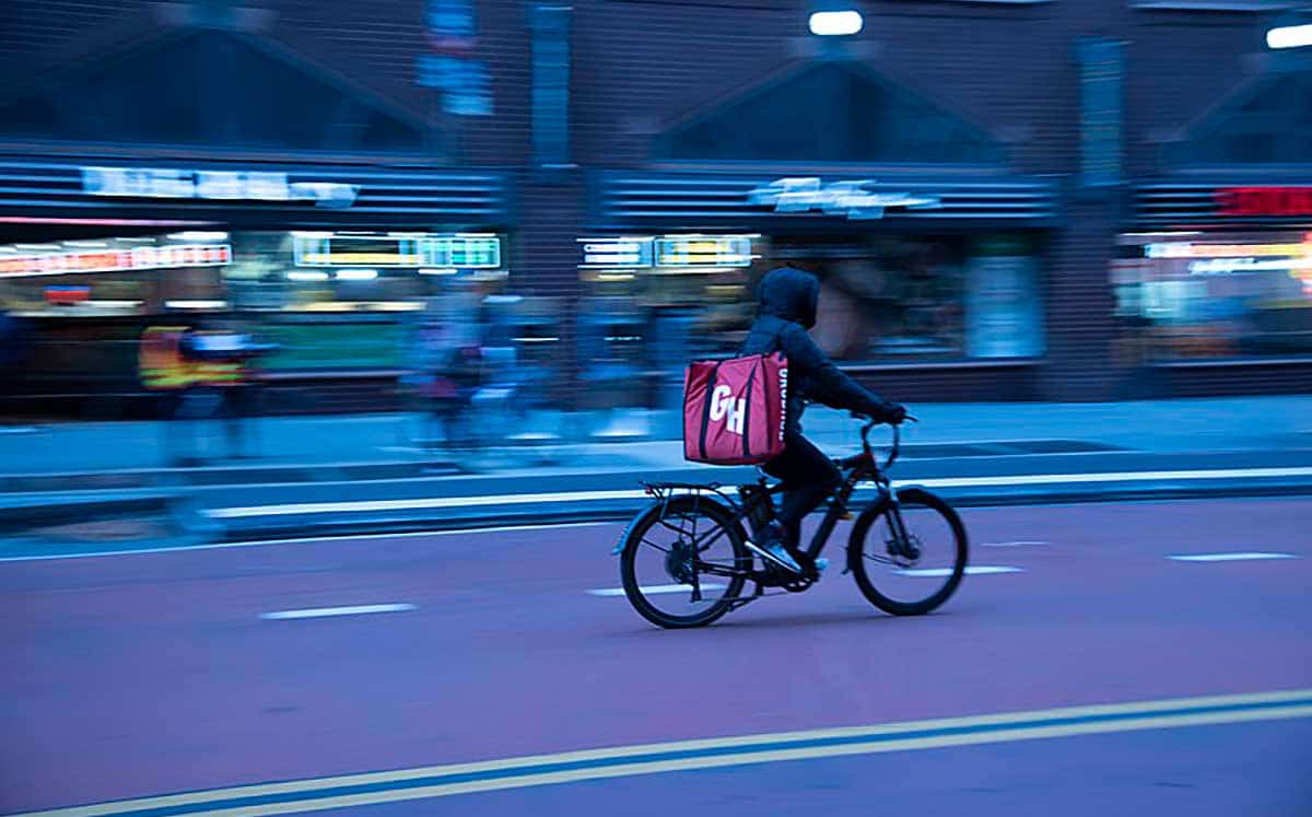 food delivery worker