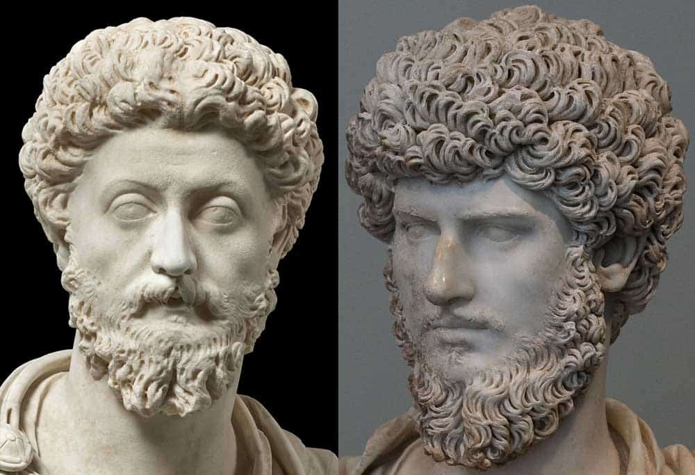 marcus aurelius lucius verus bust