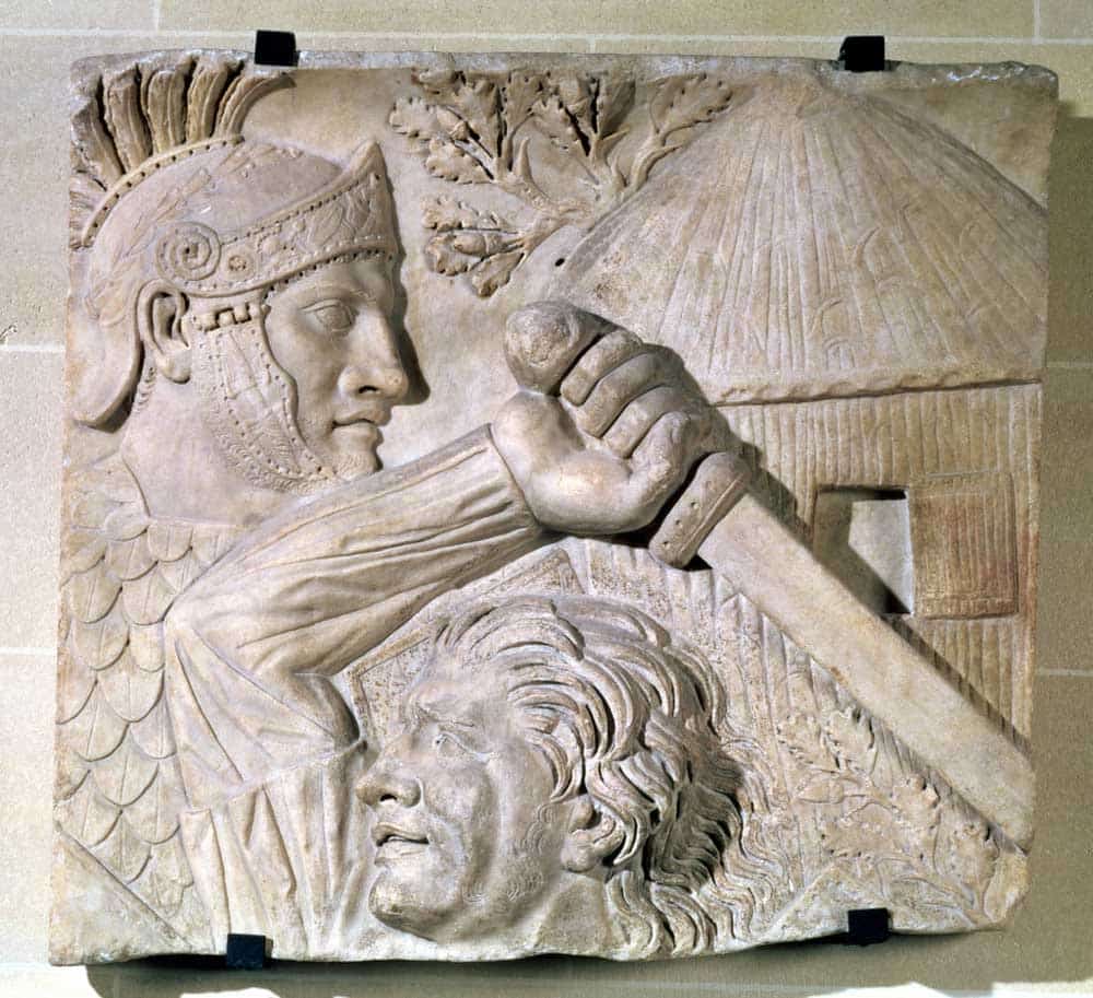 relief roman barbarian