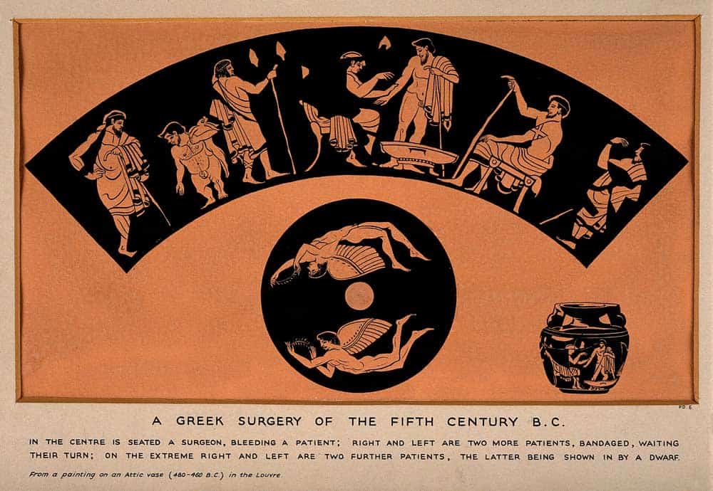 doctor greek vase painting