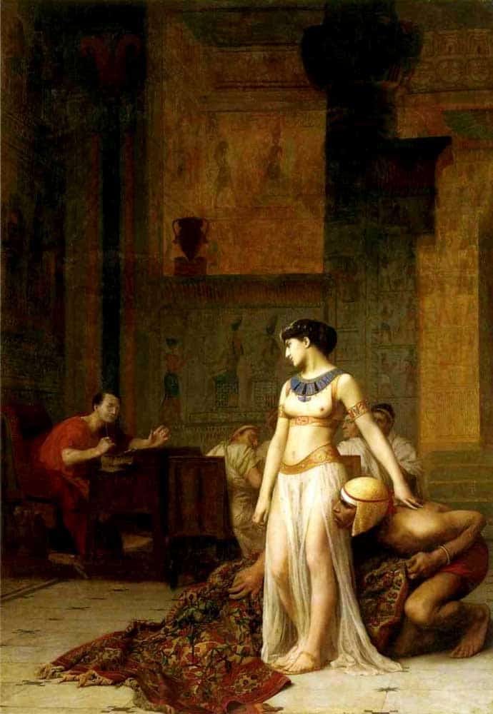 gerome cleopatra caesar painting