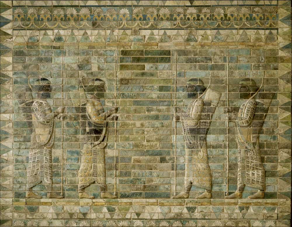 persian frieze of archers susa