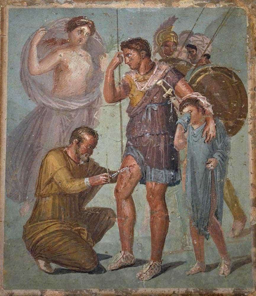 roman doctor fresco