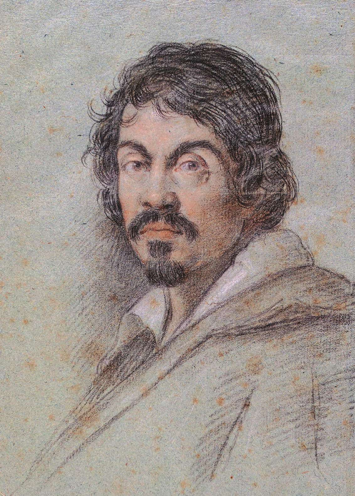 caravaggio drawing portrait ottavi leoni