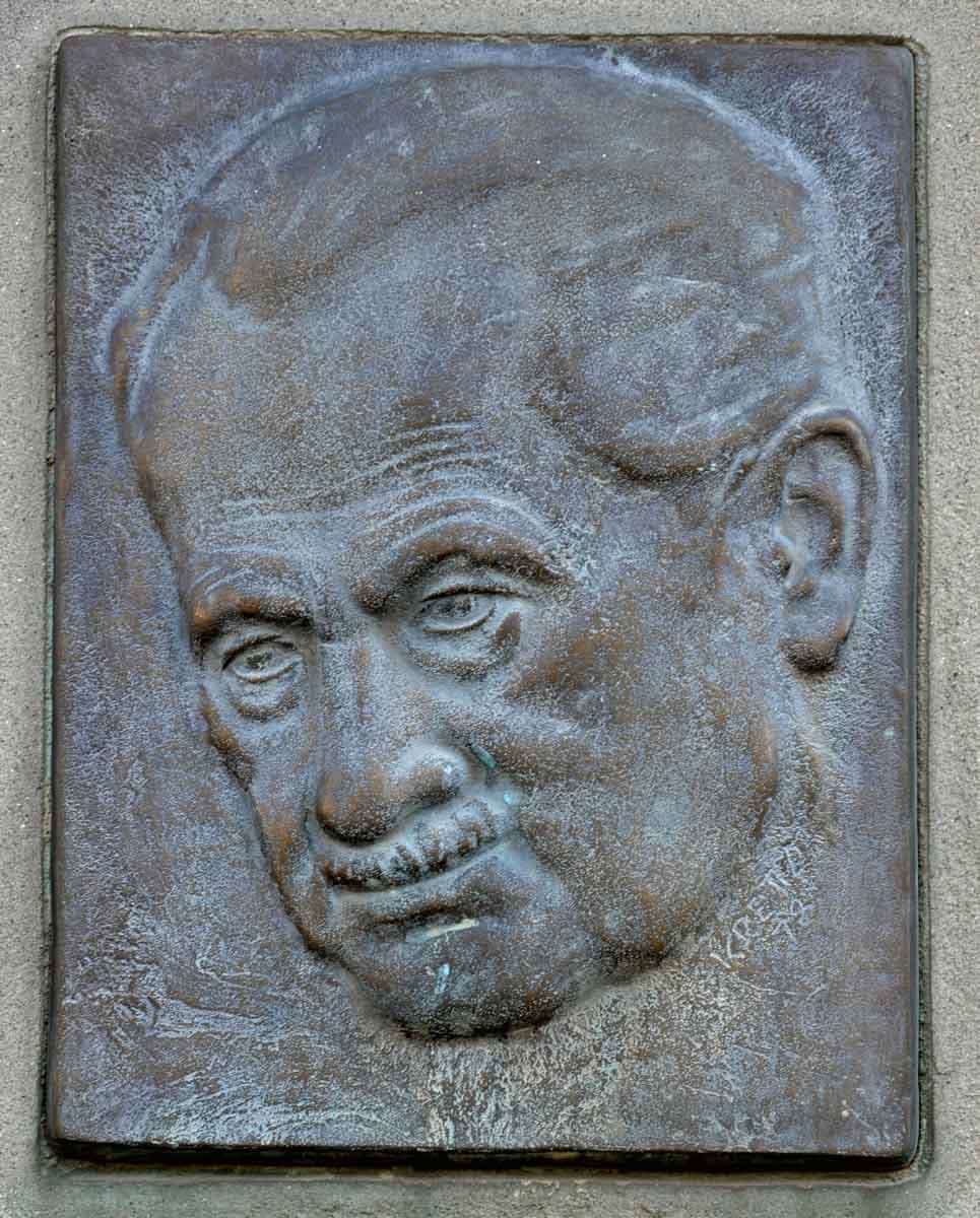 heidegger bronze plaque