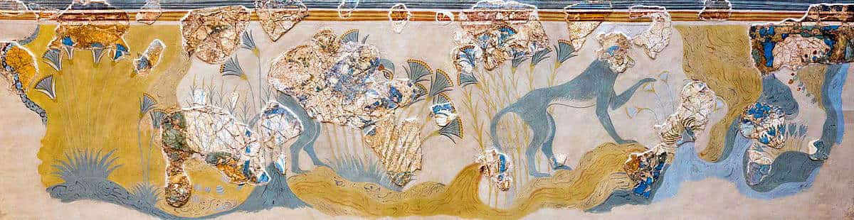 blue monkeys knossos fresco