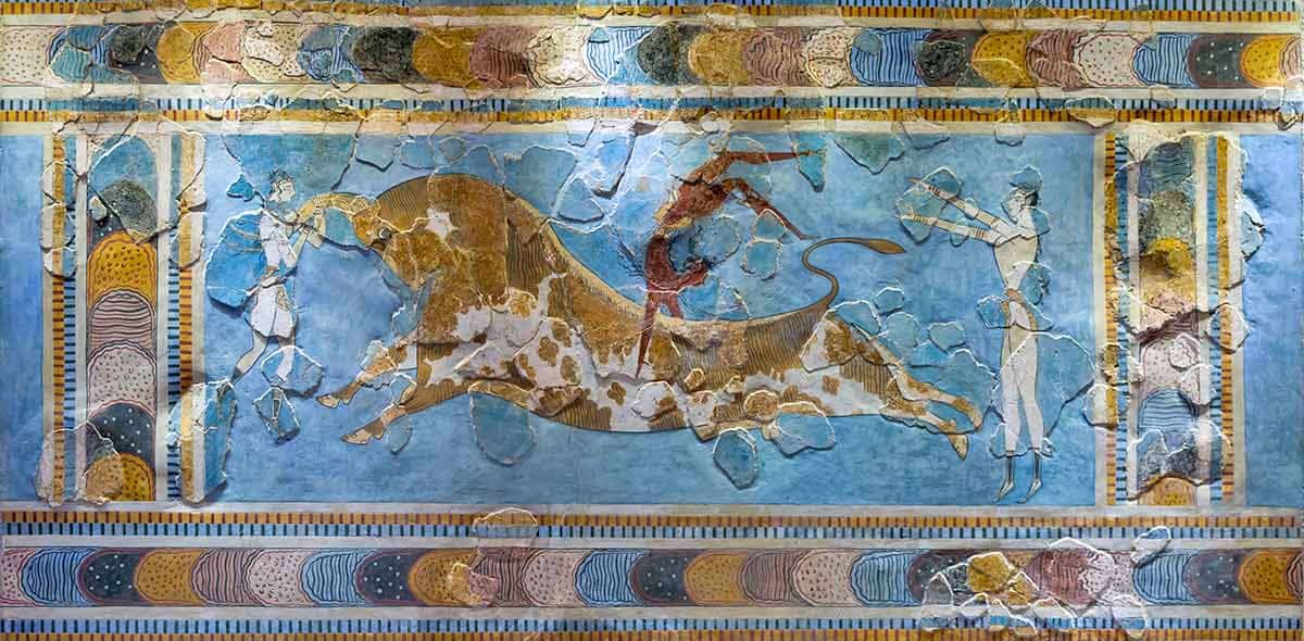 bull leaping fresco knossos