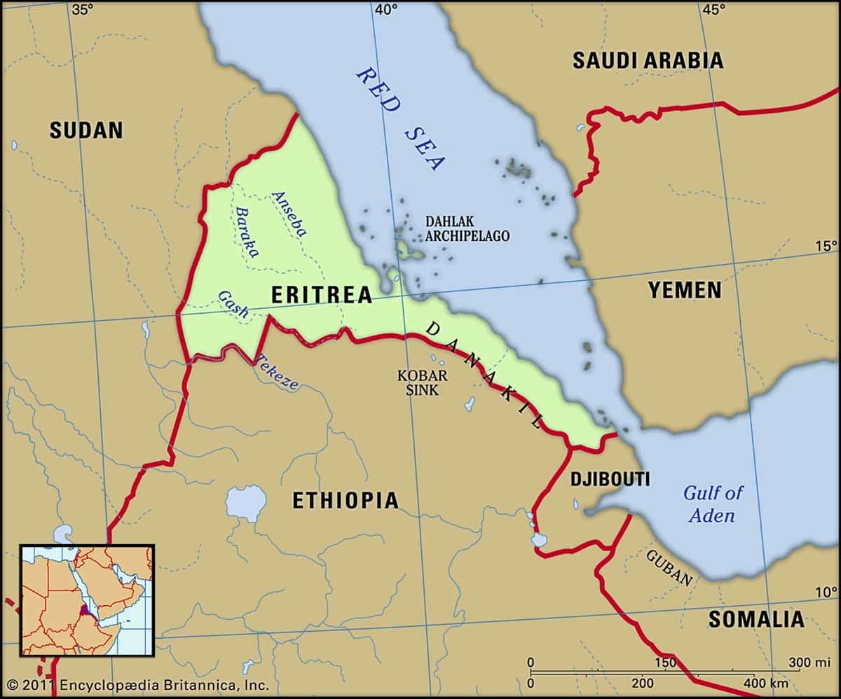 eritrea map features