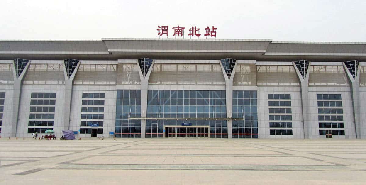 China’s Weinan North railway station, which forms part of the Weinan Weihe Grand Bridge network.