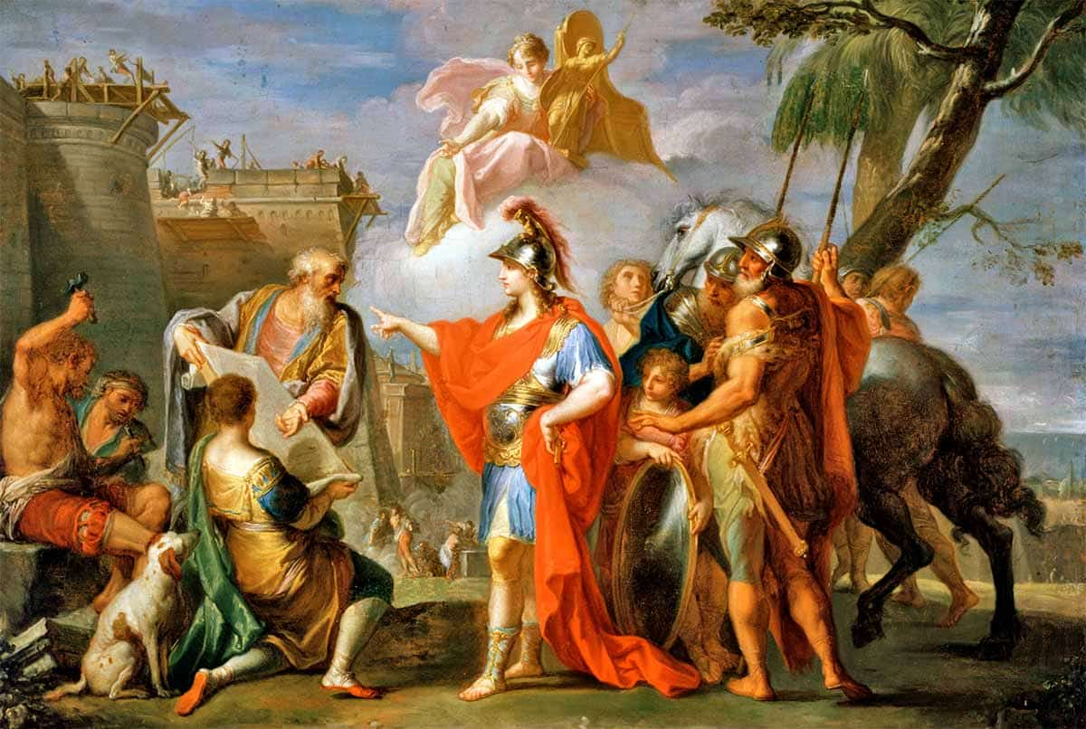 alexander founding alexandria painting