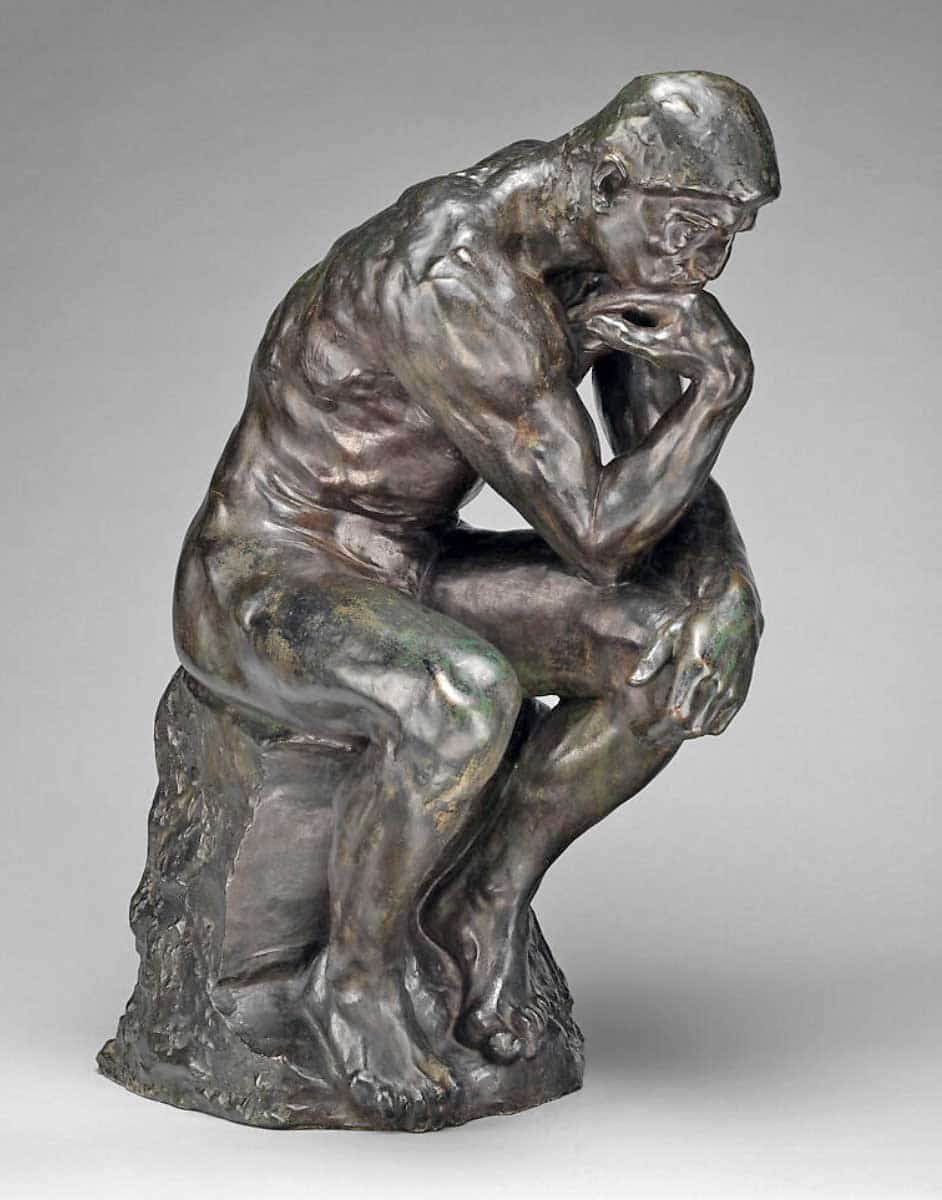 The Thinker, Auguste Rodin, 1880. Source: The Metropolitan Museum of Art