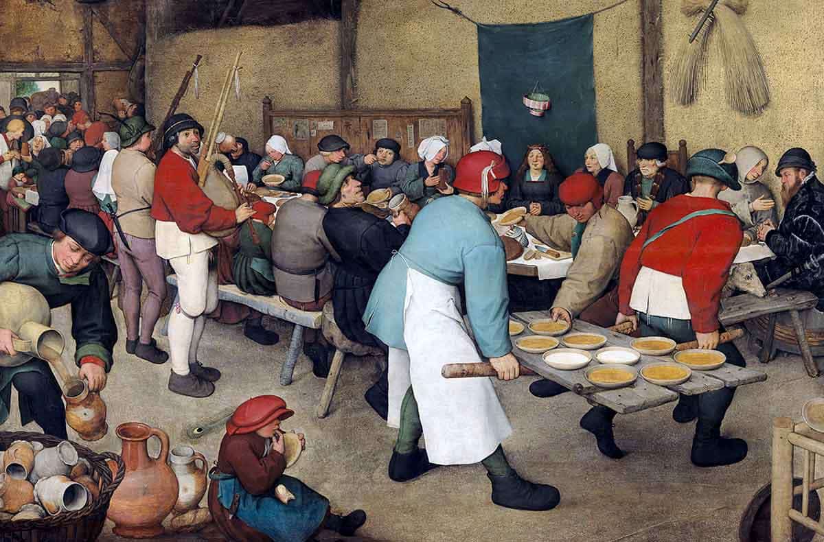 bruegel elder peasant wedding painting