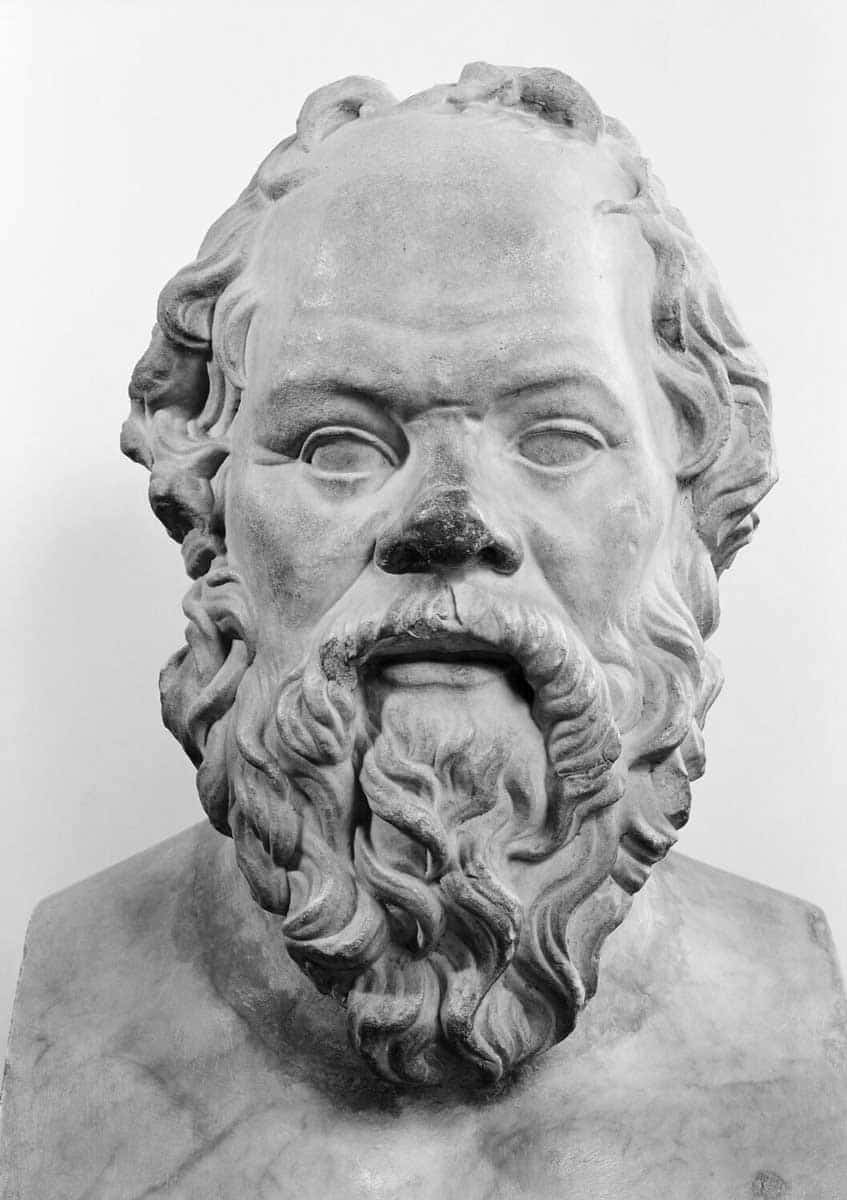 author unknown socrates bust sculpture