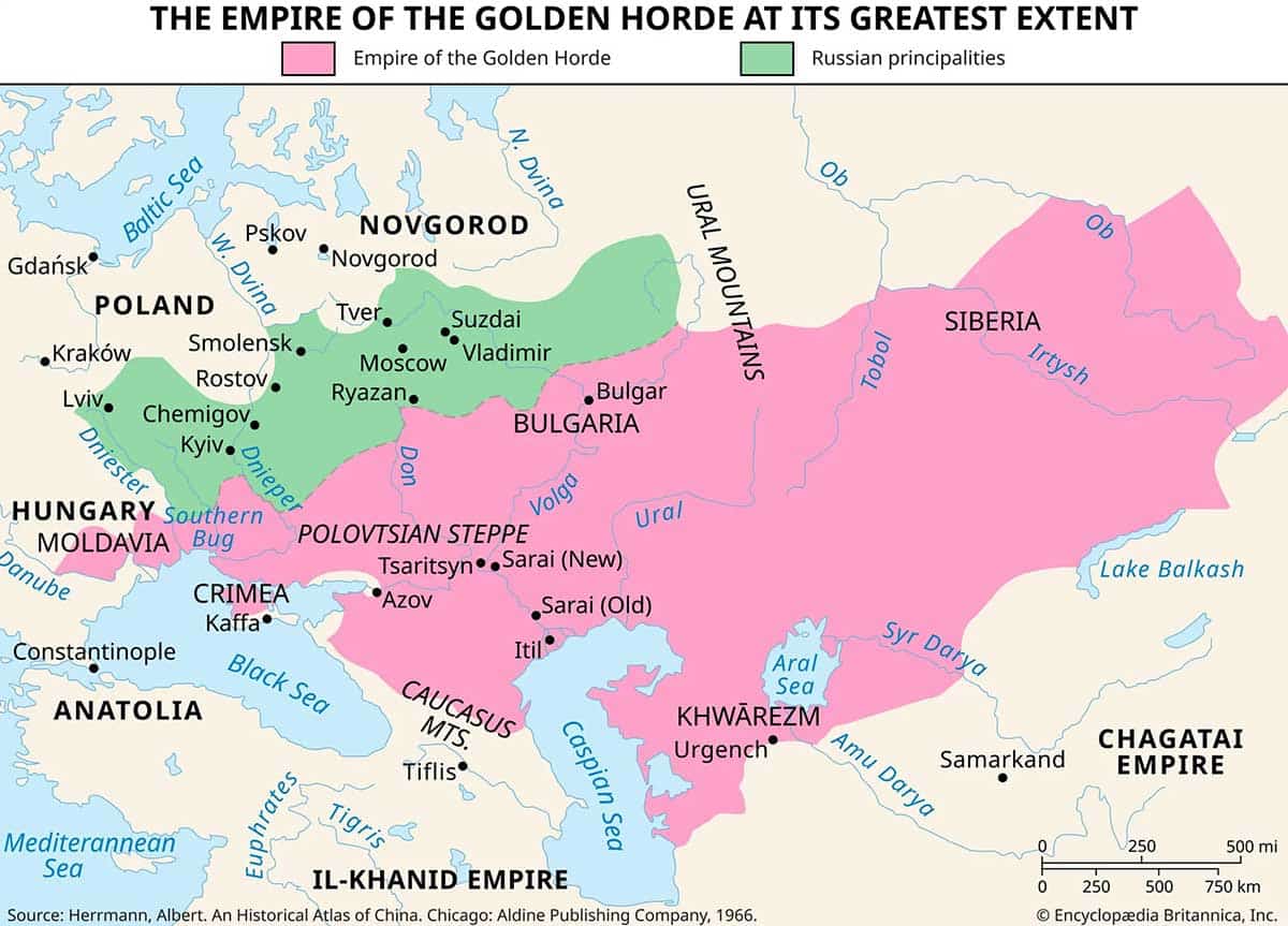 golden horde empire greatest extent