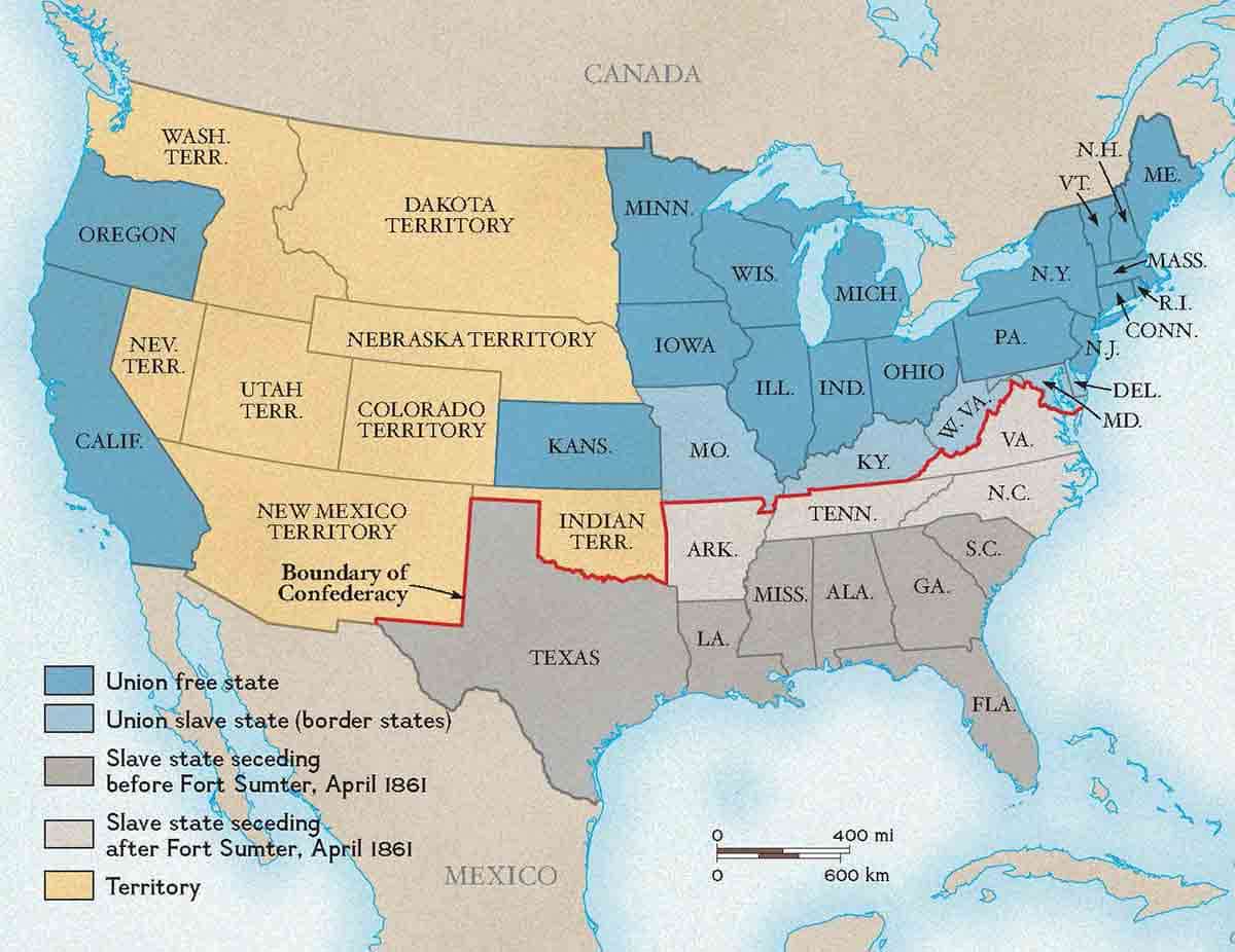 border states 1861