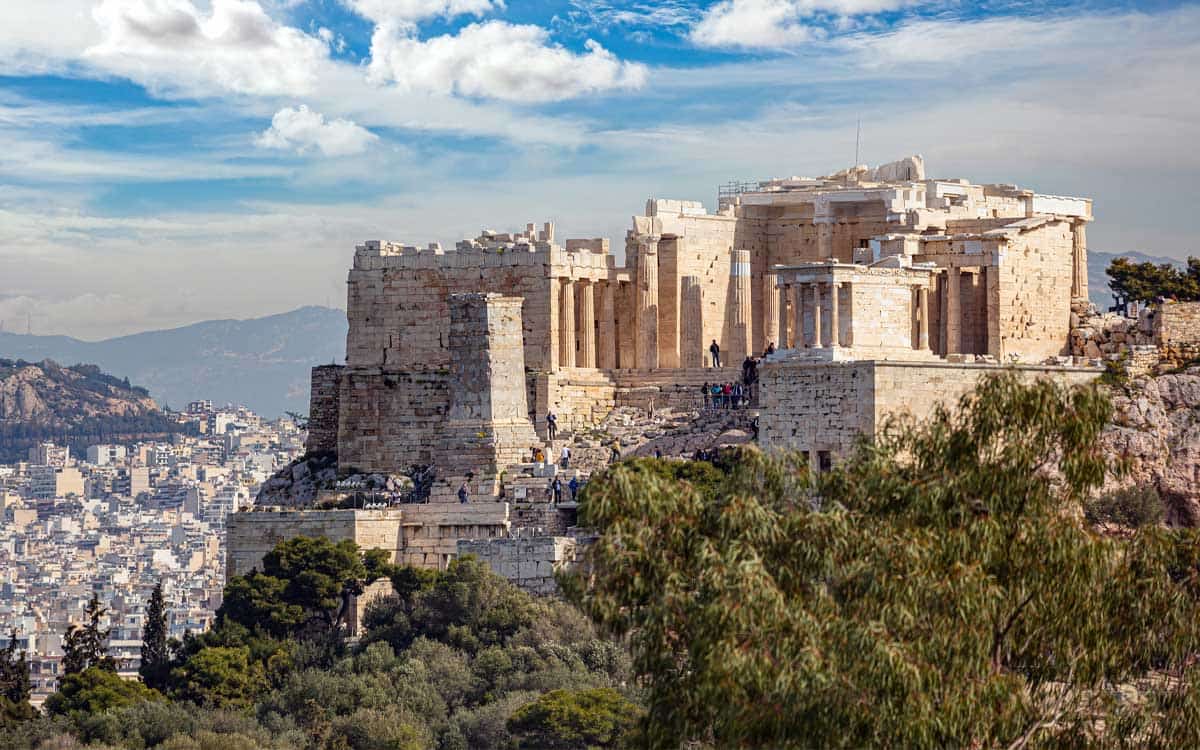 The Monument of Agrippa on the western edge of the Acropolis. Image: Wikimedia Commons