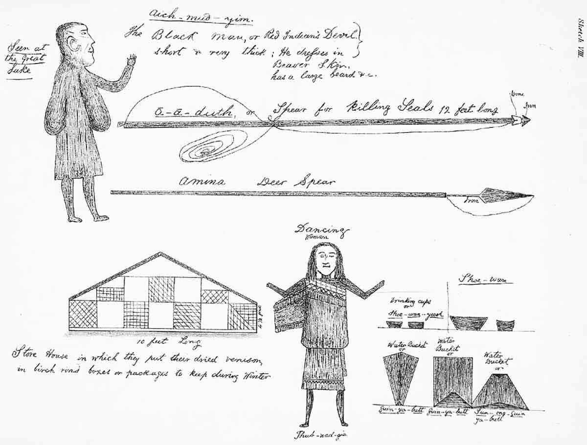 beothuk drawing first nations canada