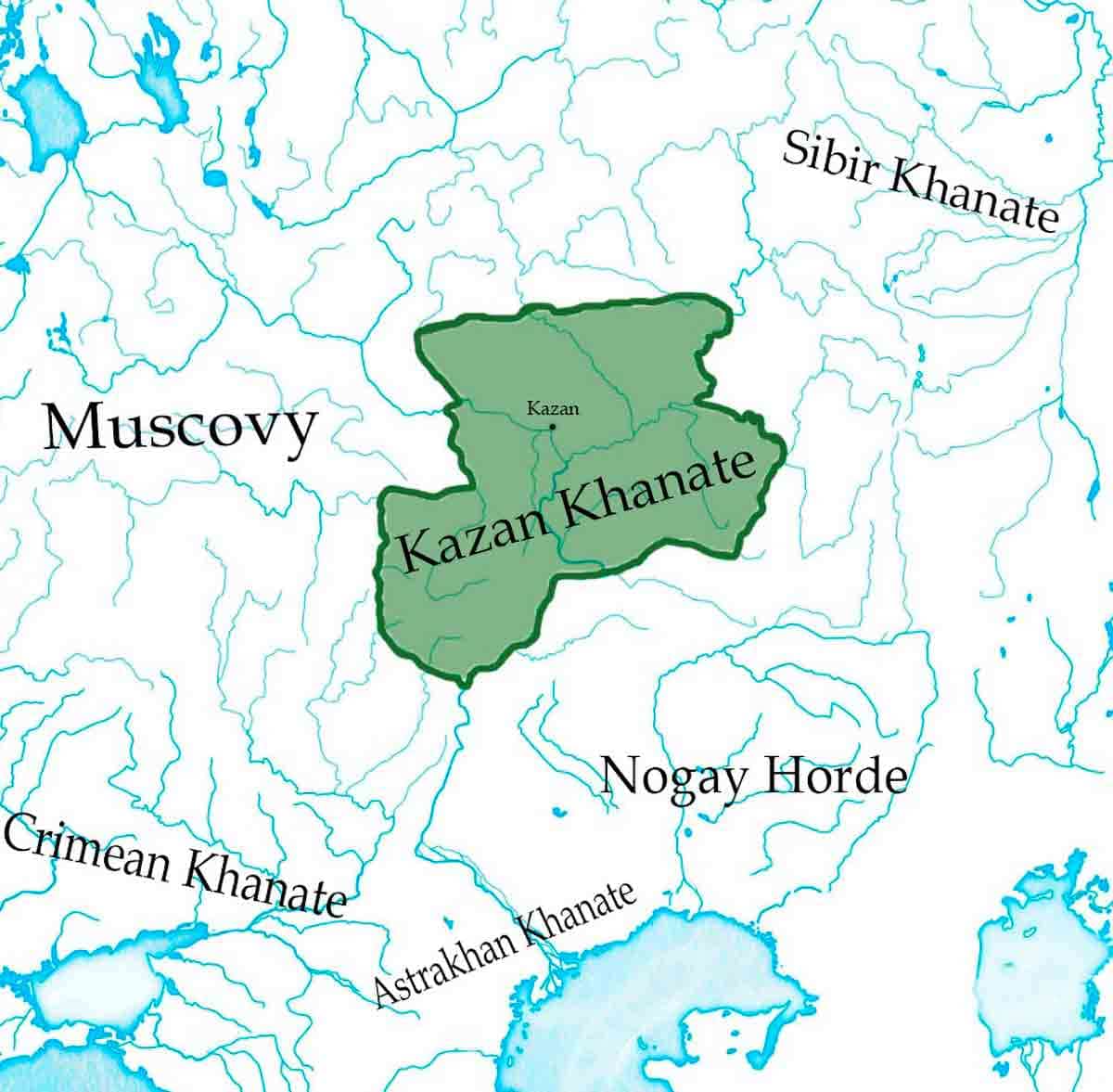 kazan khanate map