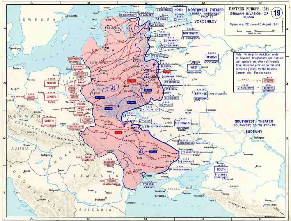 barbarossa invasion map 1941