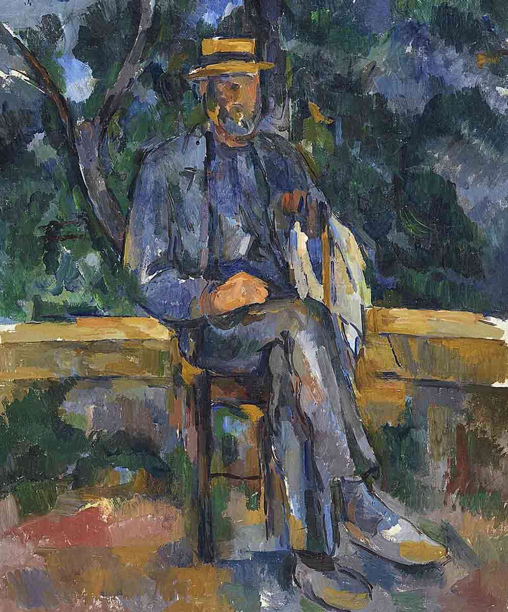 paul cezanne seated man