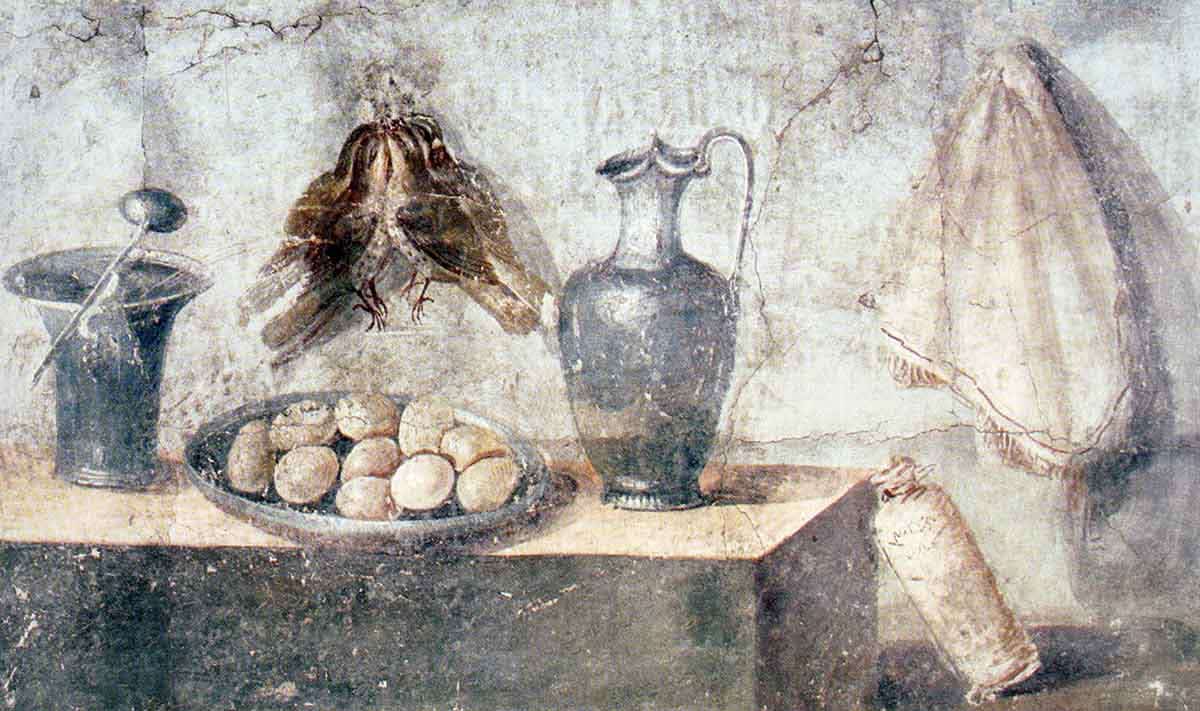 pompeii eggs painting