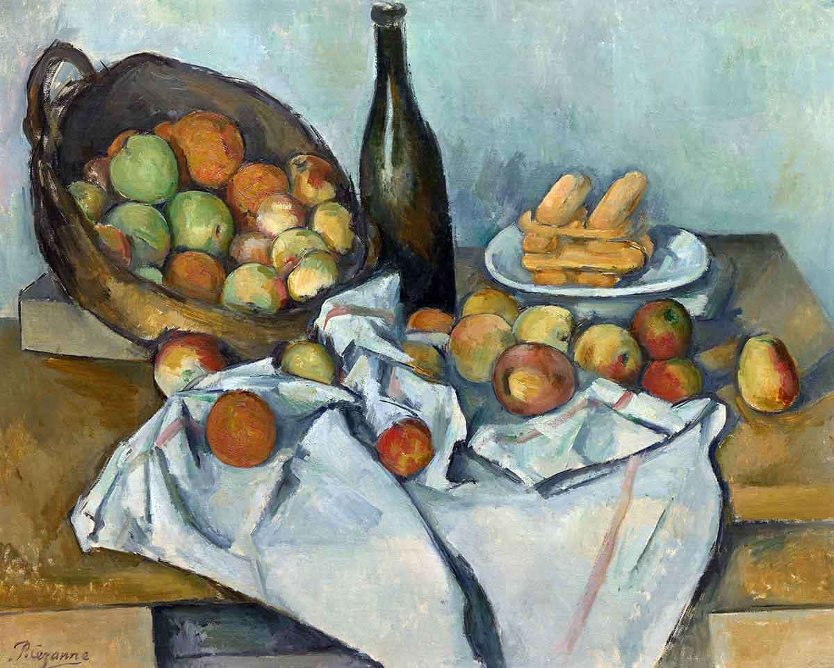 still life cezanne apples painting