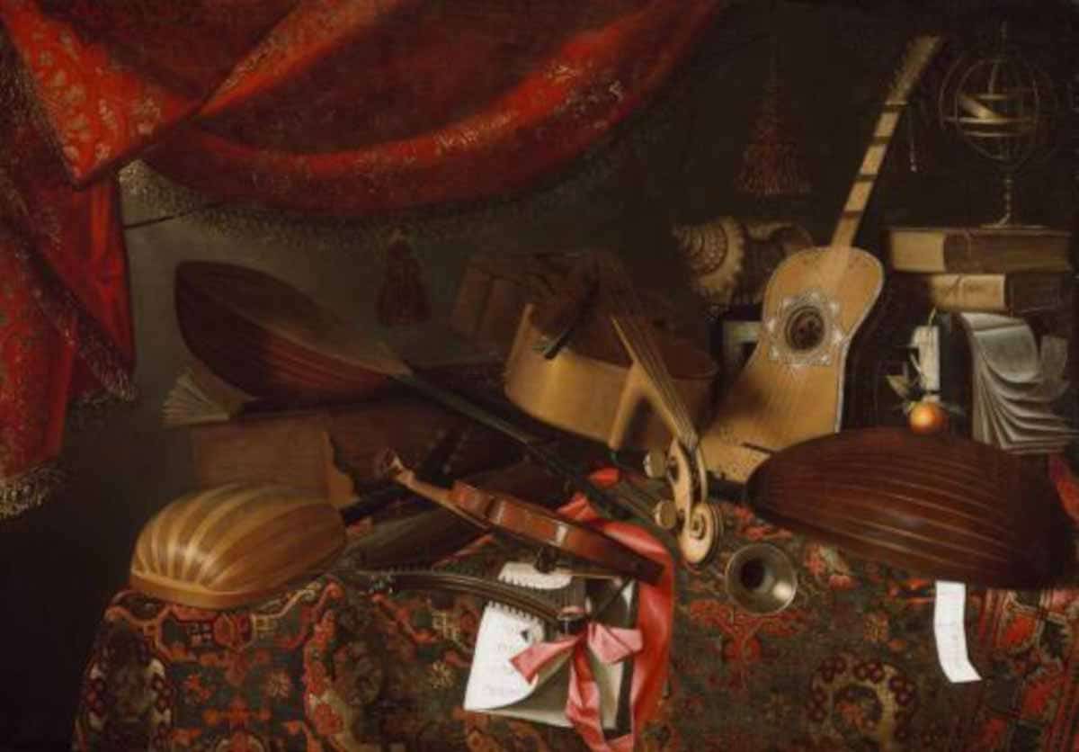 still life with musical instruments