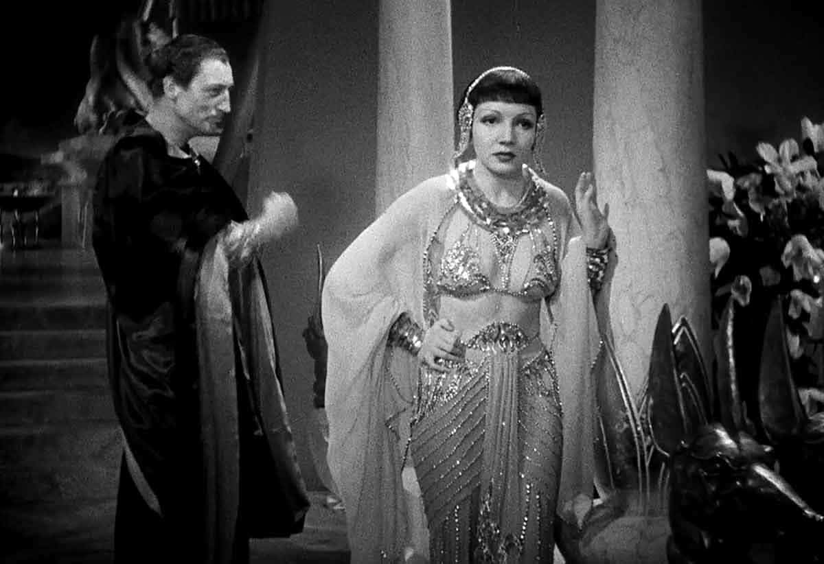 claudette colbert cleopatra film still