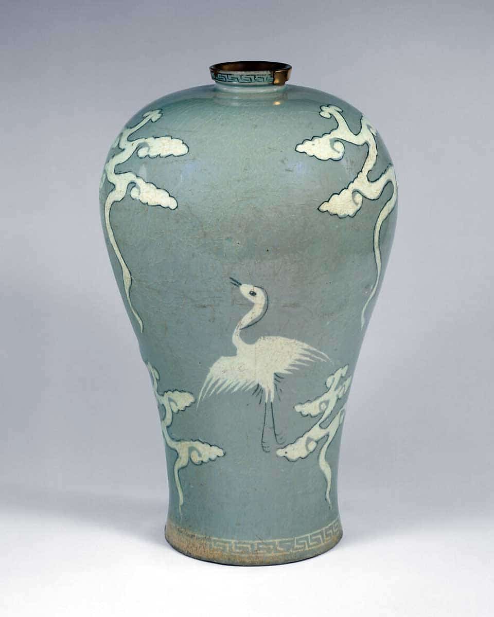 goryeo celadon vase korean art