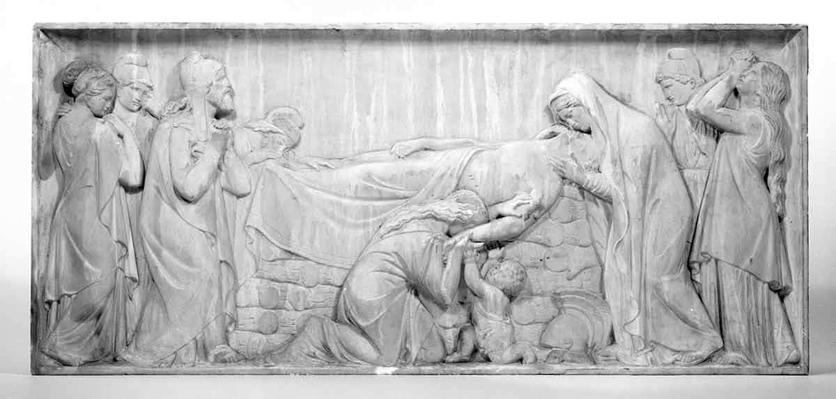 hector funeral pyre relief