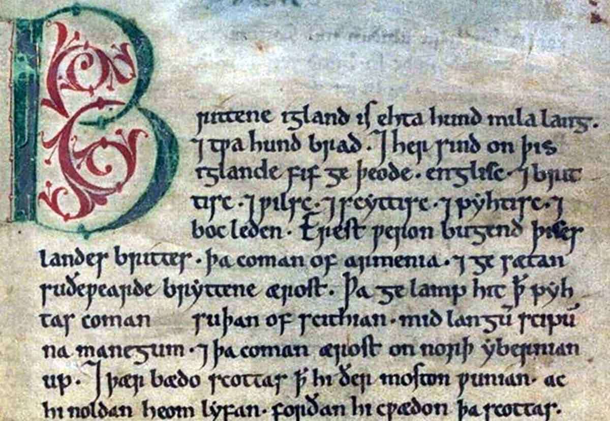 peterborough copy anglo saxon chronicle