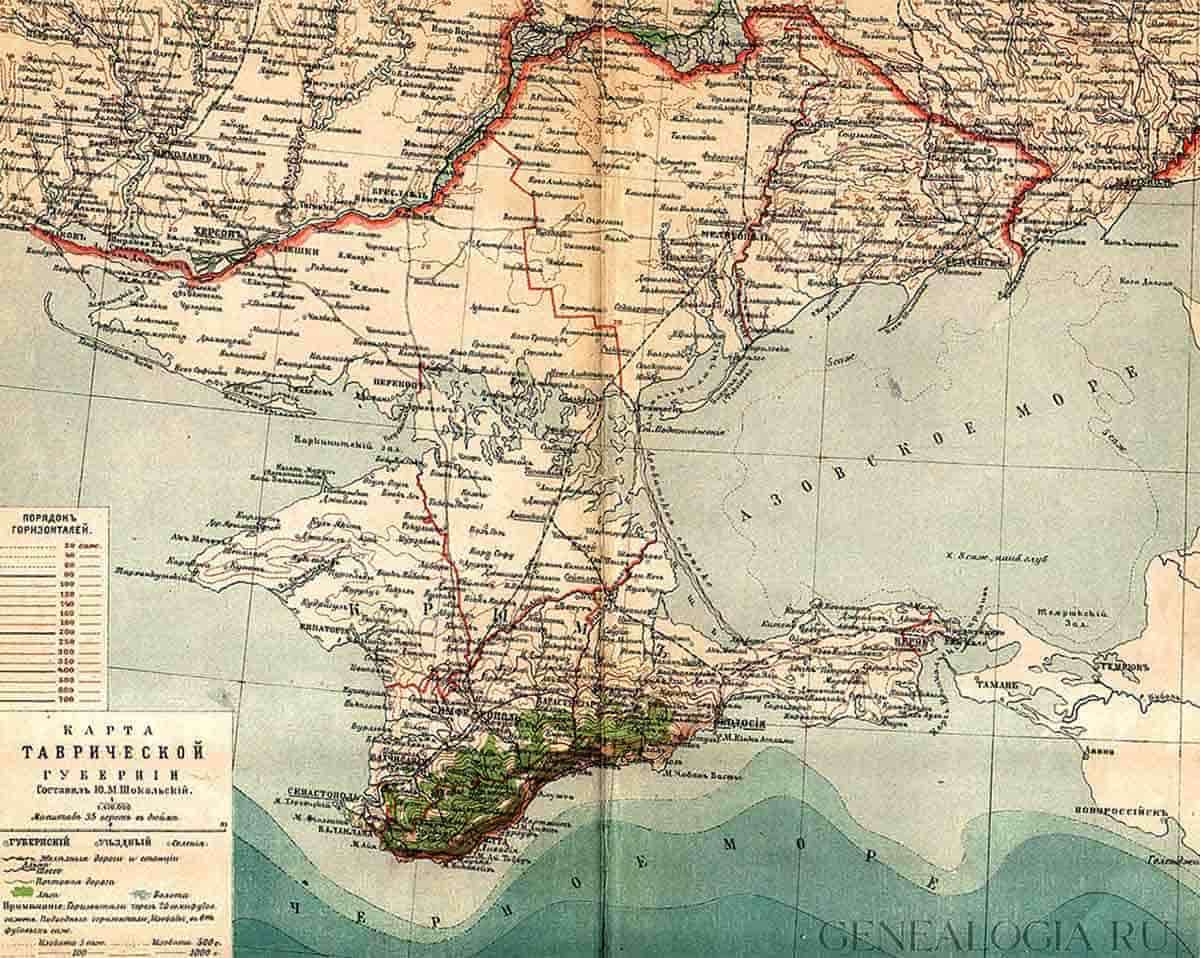 taurida governornate map