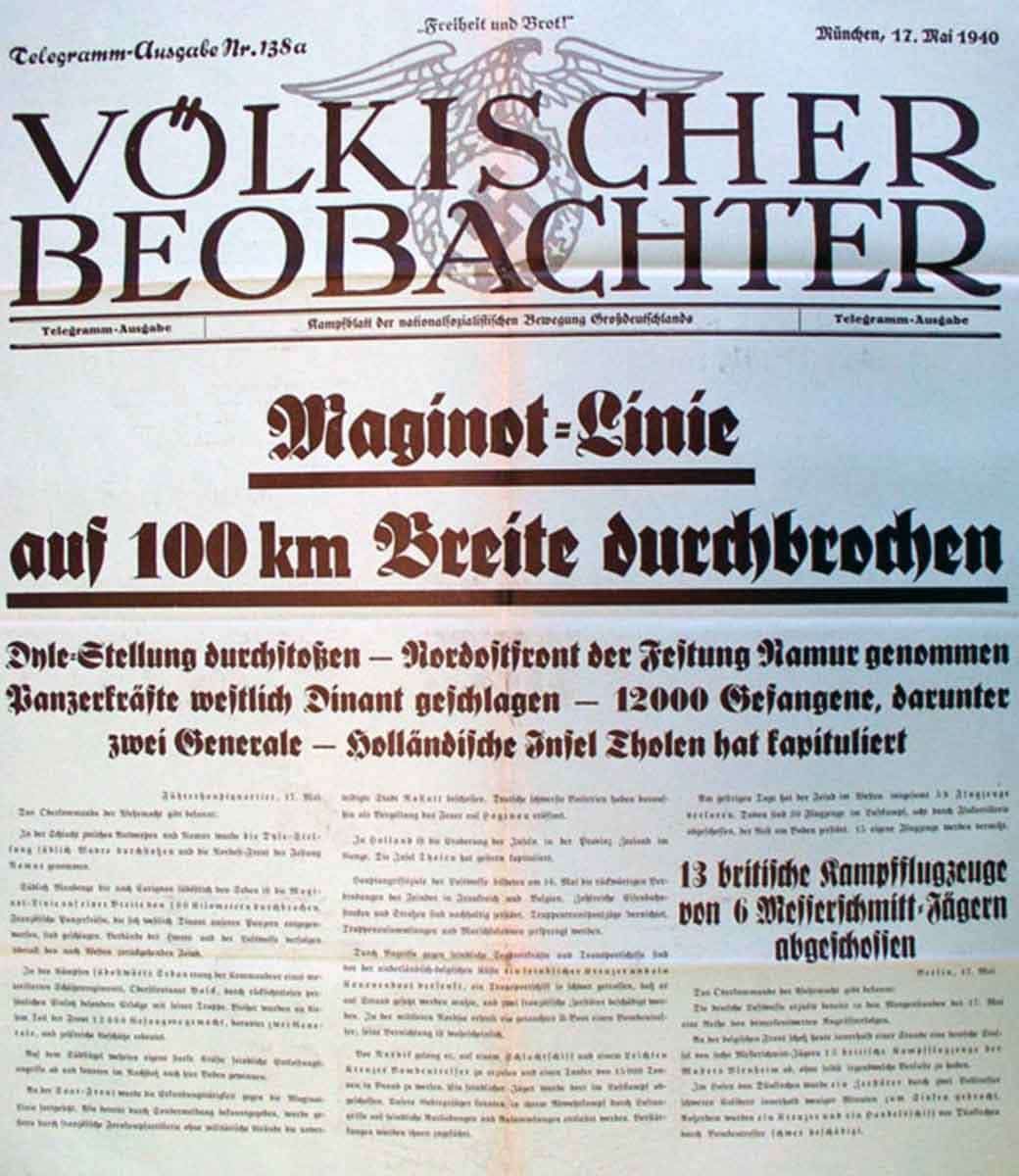 voelkischer beobachter maginot line