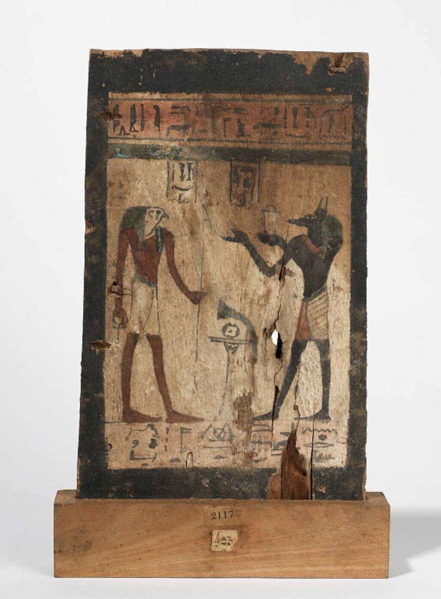 funeral box anubis horus