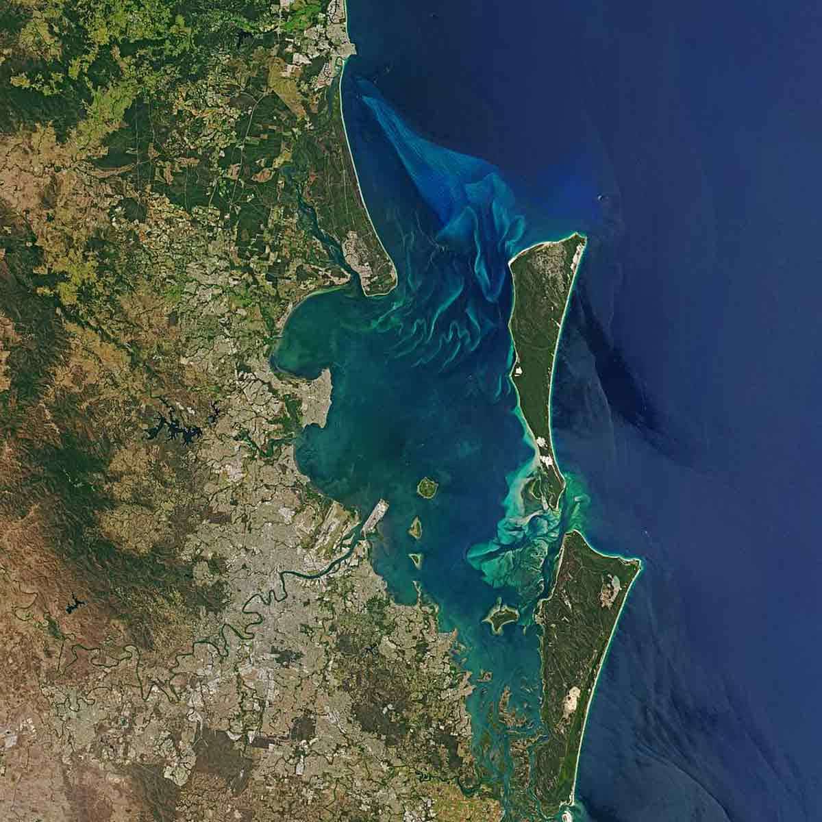 moreton bay aerial photo