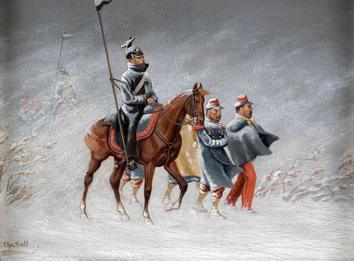 winter franco prussian war painting