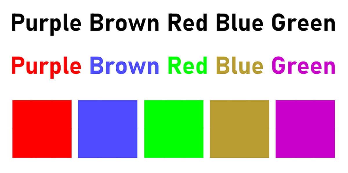 Stroop Stimuli stroop effect